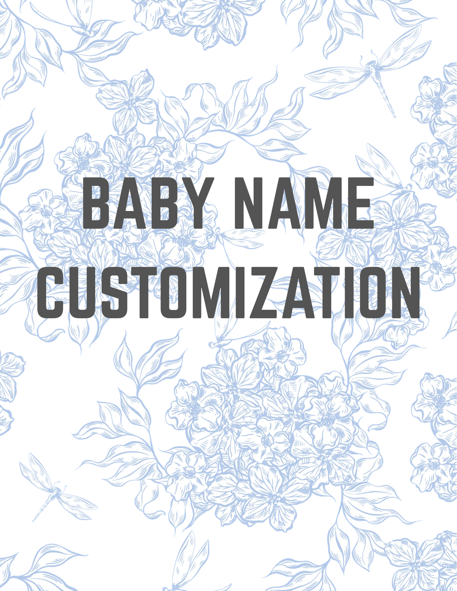 BABY NAME CUSTOMIZATION